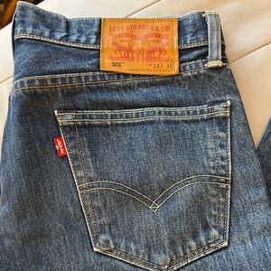 Levi's White Oak Cone Denim Men's Classic Indigo Straight Jeans